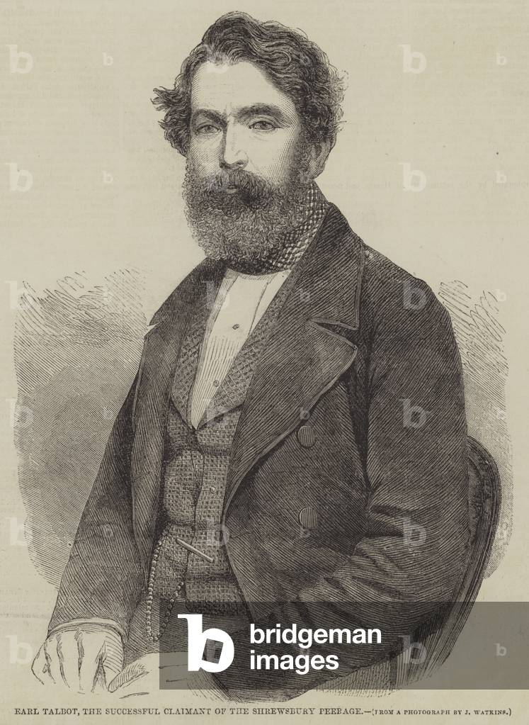 Earl Talbot, the Successful Claimant of the Shrewsbury Peerage (engraving)