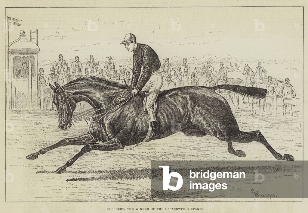 Rosebery, the Winner of the Cesarewitch Stakes (engraving)
