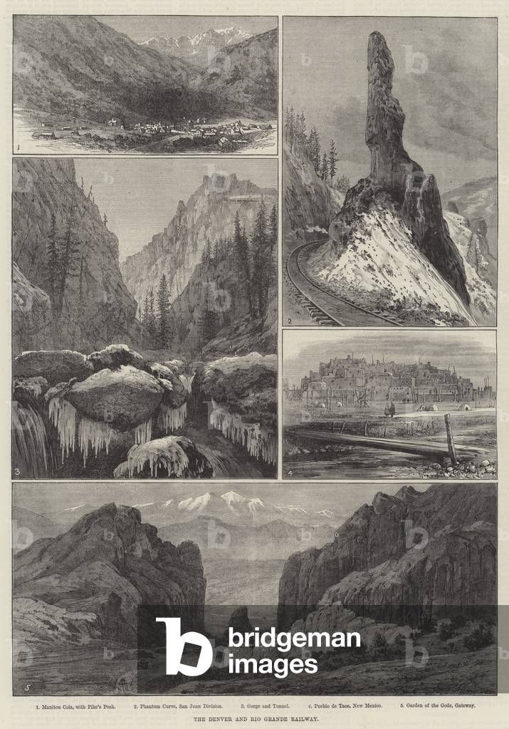 The Denver and Rio Grande Railway (engraving)