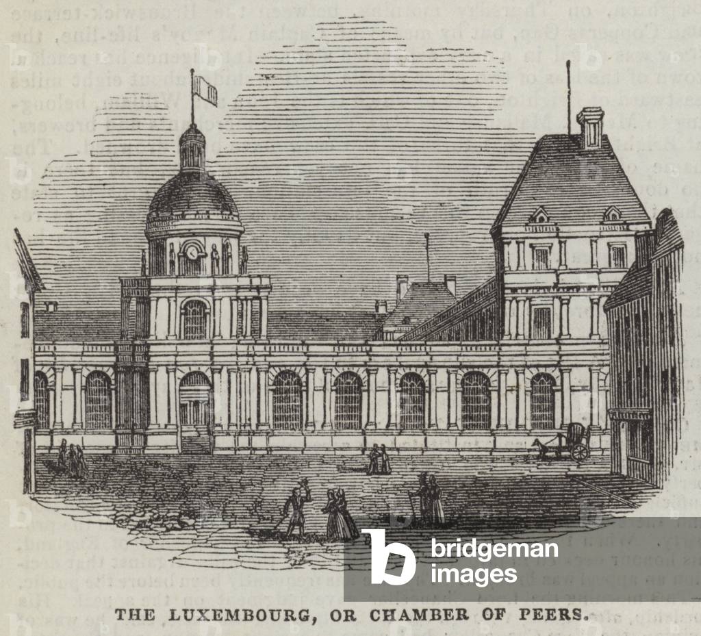 The Luxembourg, or Chamber of Peers (engraving)