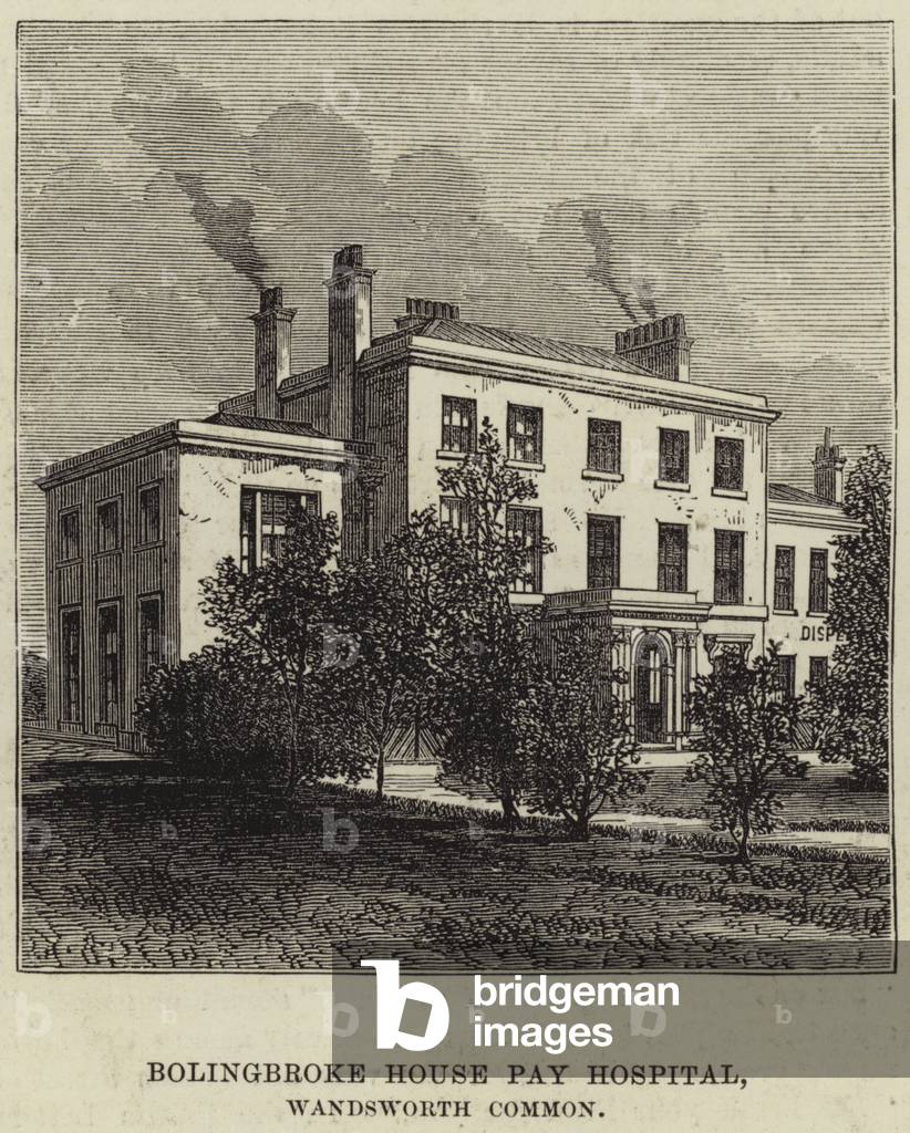 Bolingbroke House Pay Hospital, Wandsworth Common (engraving)