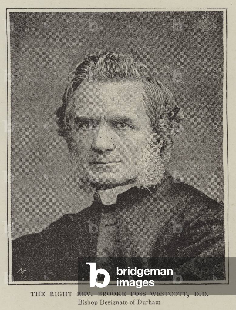 The Right Reverend Brooke Foss Westcott, DD (b/w photo)