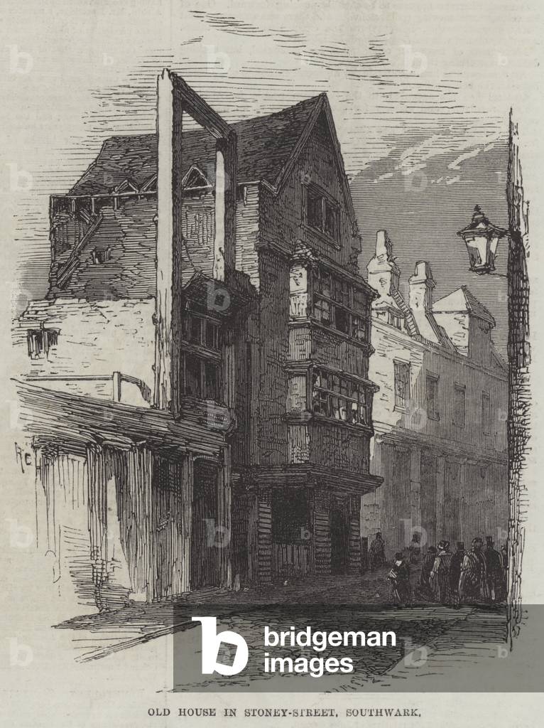 Old House in Stoney-Street, Southwark (engraving)