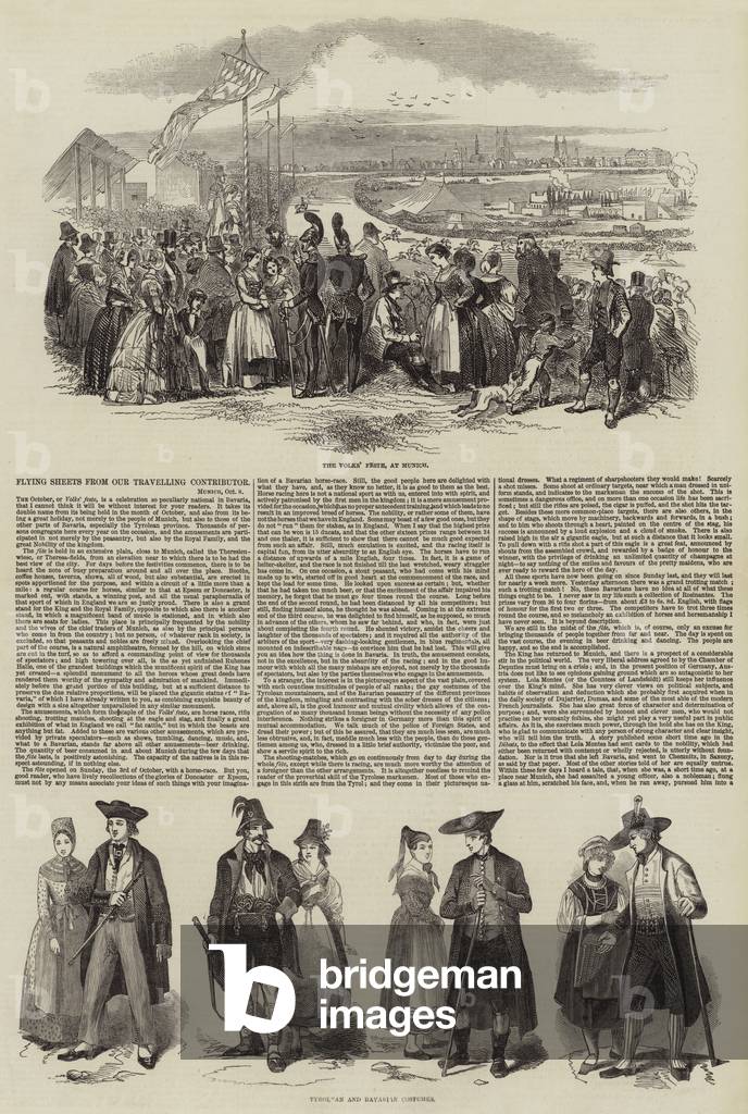 Flying Sheets from our Travelling Contributor (engraving)