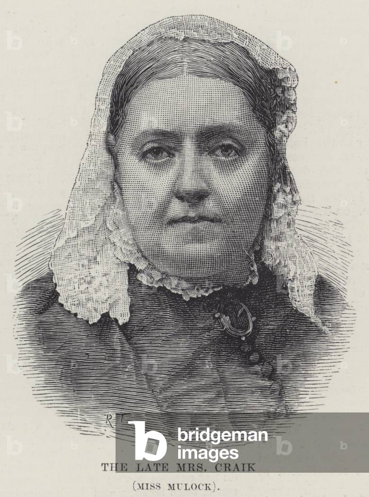 The late Mrs Craik, Miss Mulock (engraving)