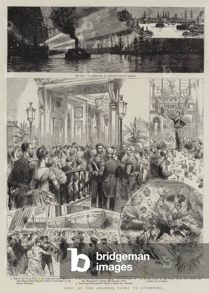 Visit of the Channel Fleet to Liverpool (engraving)