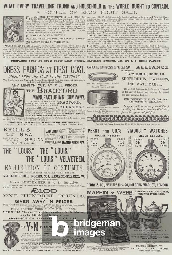Page of Advertisements (engraving)