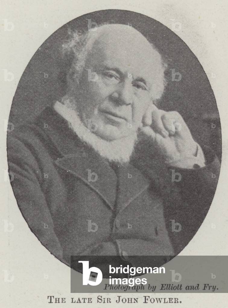 The late Sir John Fowler (b/w photo)