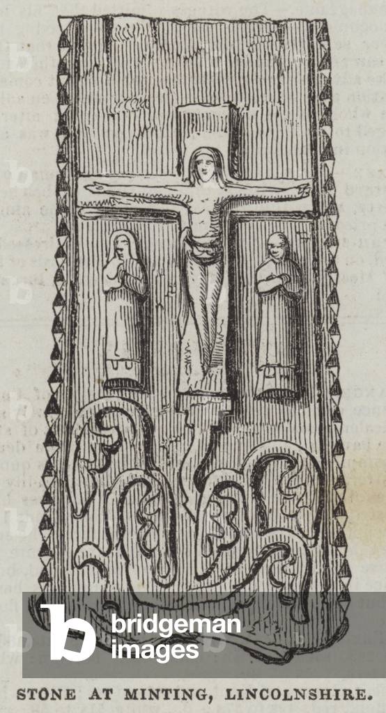 Stone at Minting, Lincolnshire (engraving)