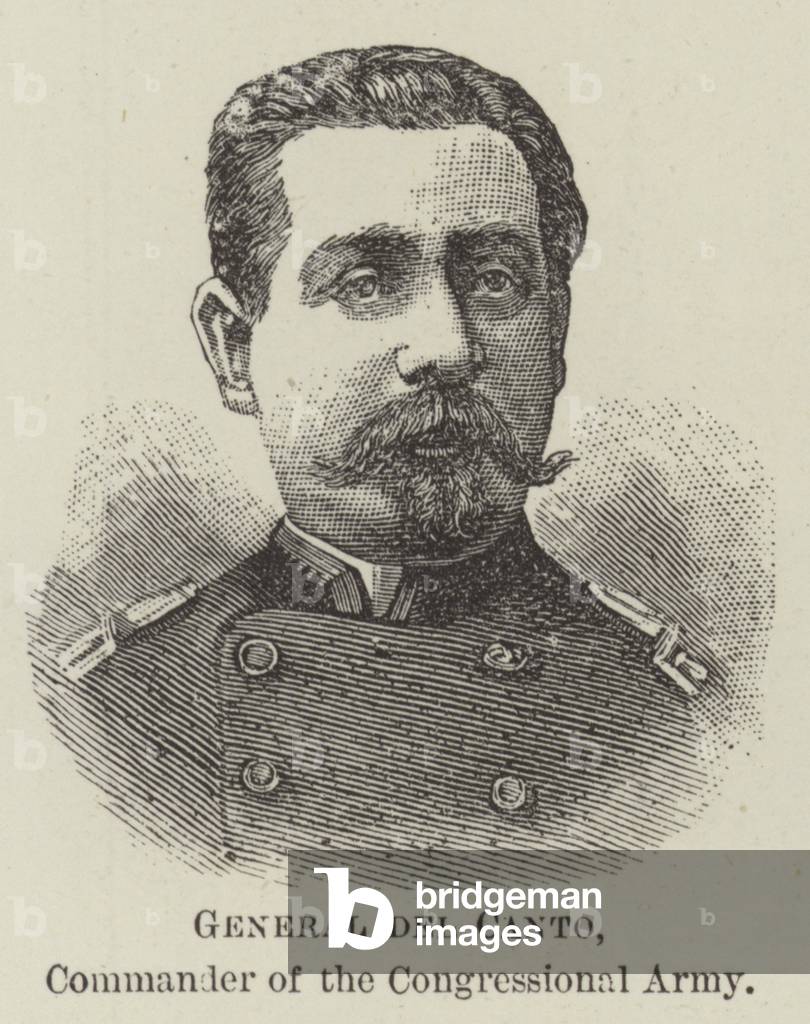 General del Canto, Commander of the Congressional Army (engraving)