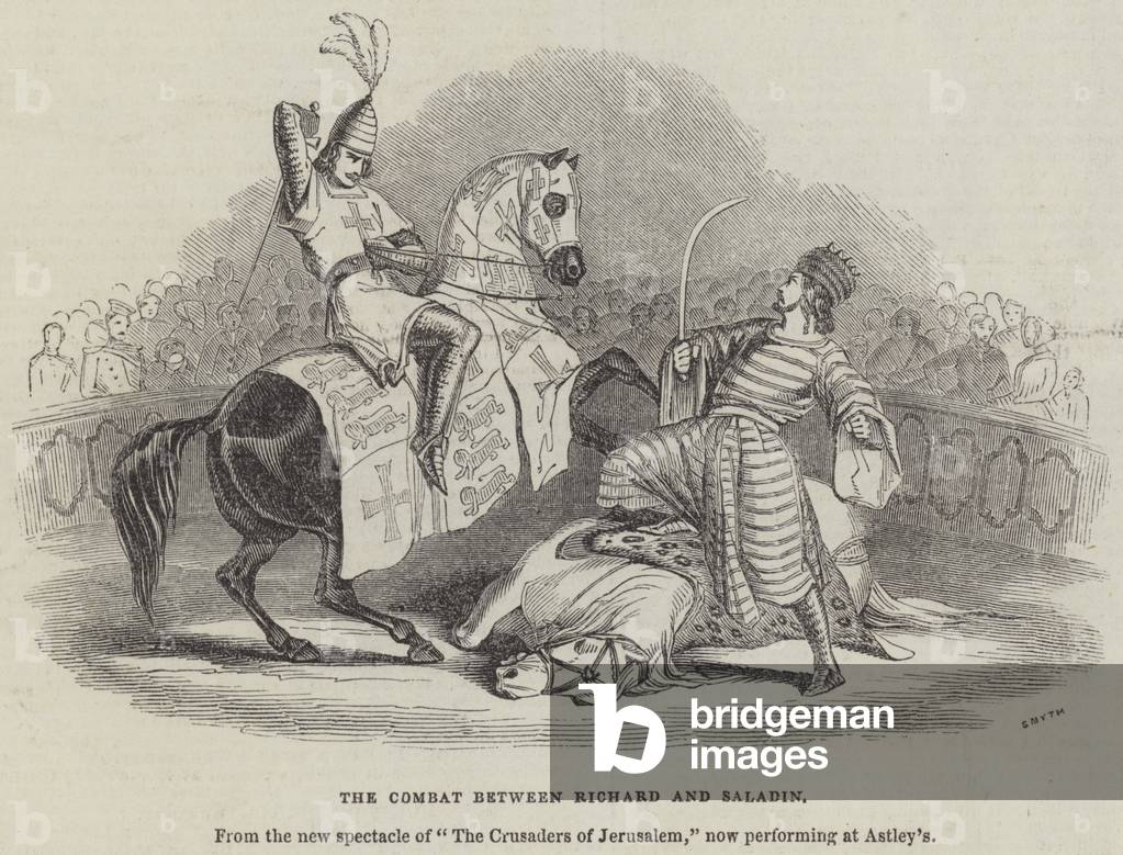 The Combat between Richard and Saladin (engraving)