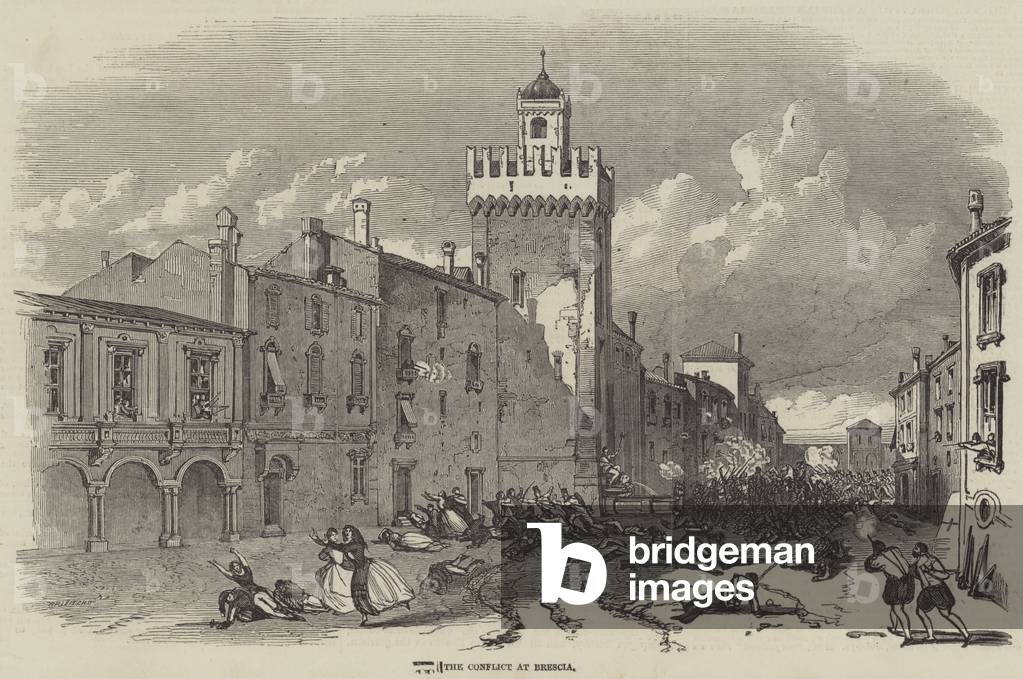 The Conflict at Brescia (engraving)