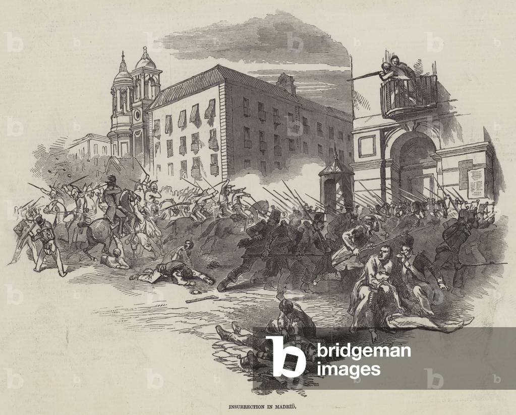 Insurrection in Madrid (engraving)