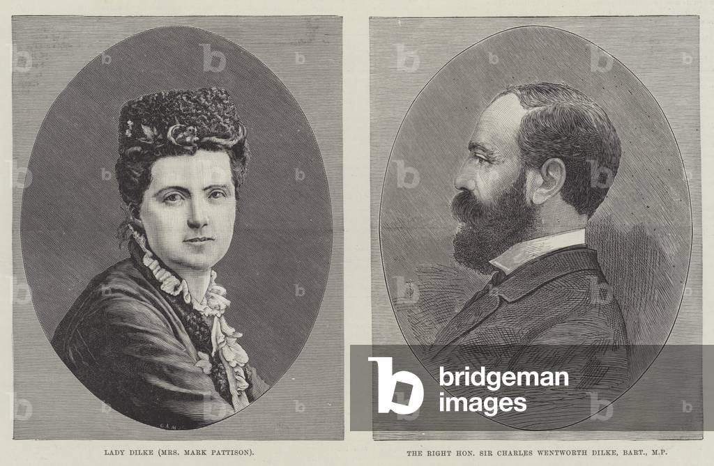 Charles Dilke and Lady Dilke (engraving)
