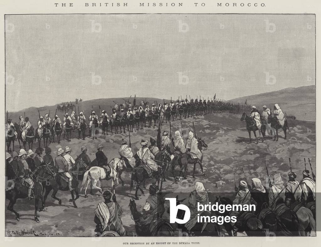 The British Mission to Morocco (engraving)