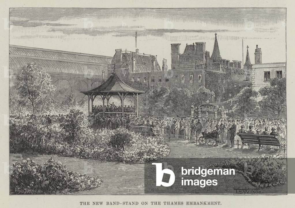The New Band-Stand on the Thames Embankment (engraving)