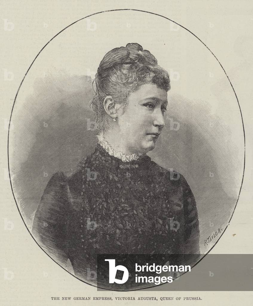 The New German Empress, Victoria Augusta, Queen of Prussia (engraving)