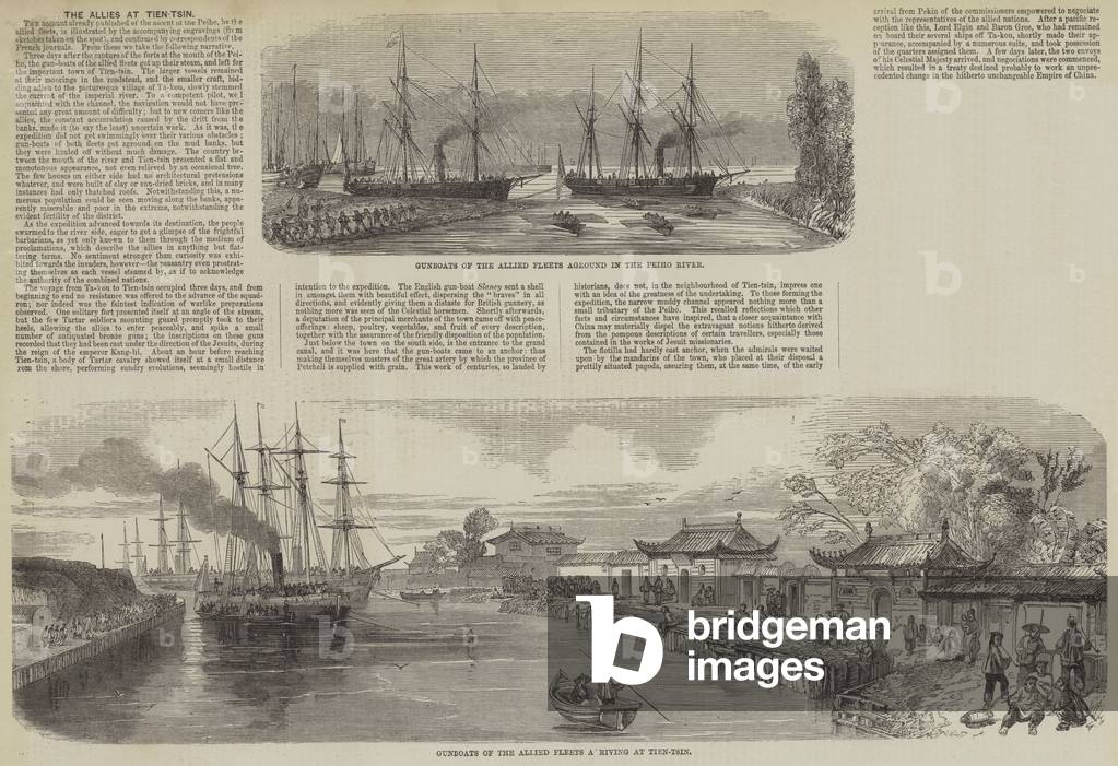 The Allies at Tien-tsin (engraving)