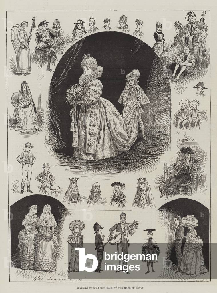 Juvenile Fancy-Dress Ball at the Mansion House (engraving)