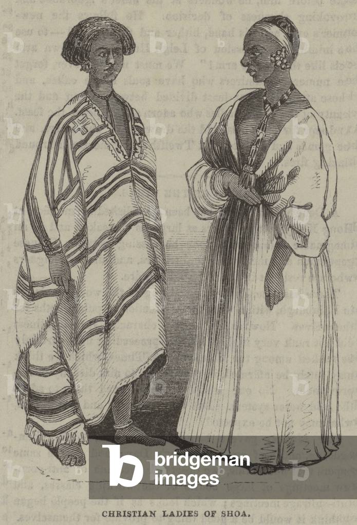 Christian Ladies of Shoa (engraving)