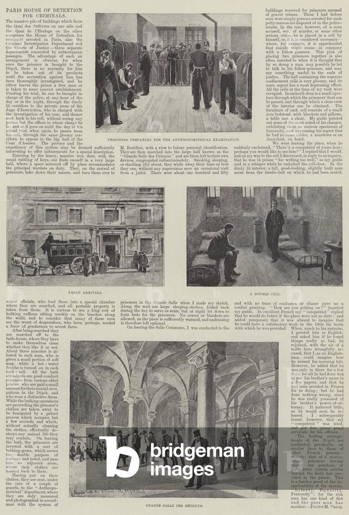 Paris House of Detention for Criminals (litho)