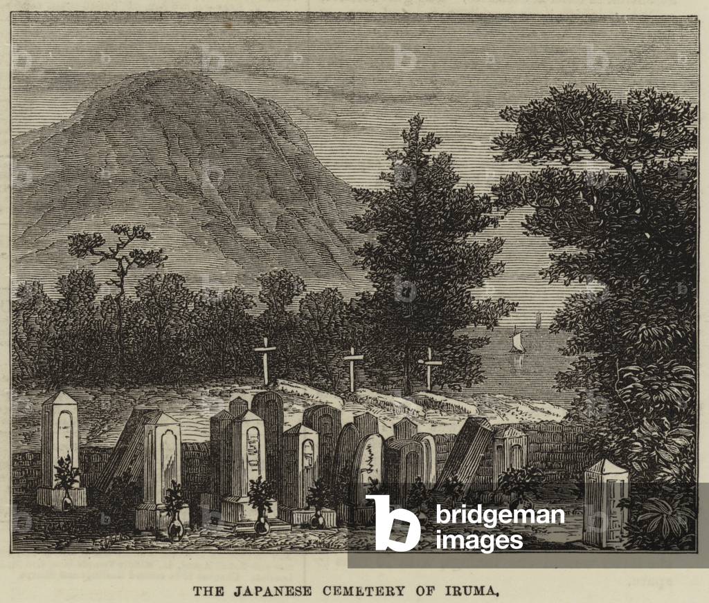 The Japanese Cemetery of Iruma (engraving)