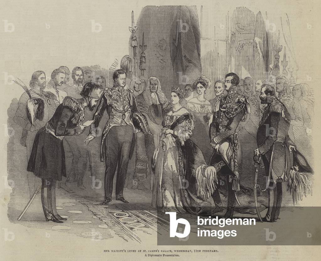 Her Majesty's Levee at St James's Palace, Wednesday, 11 February (engraving)