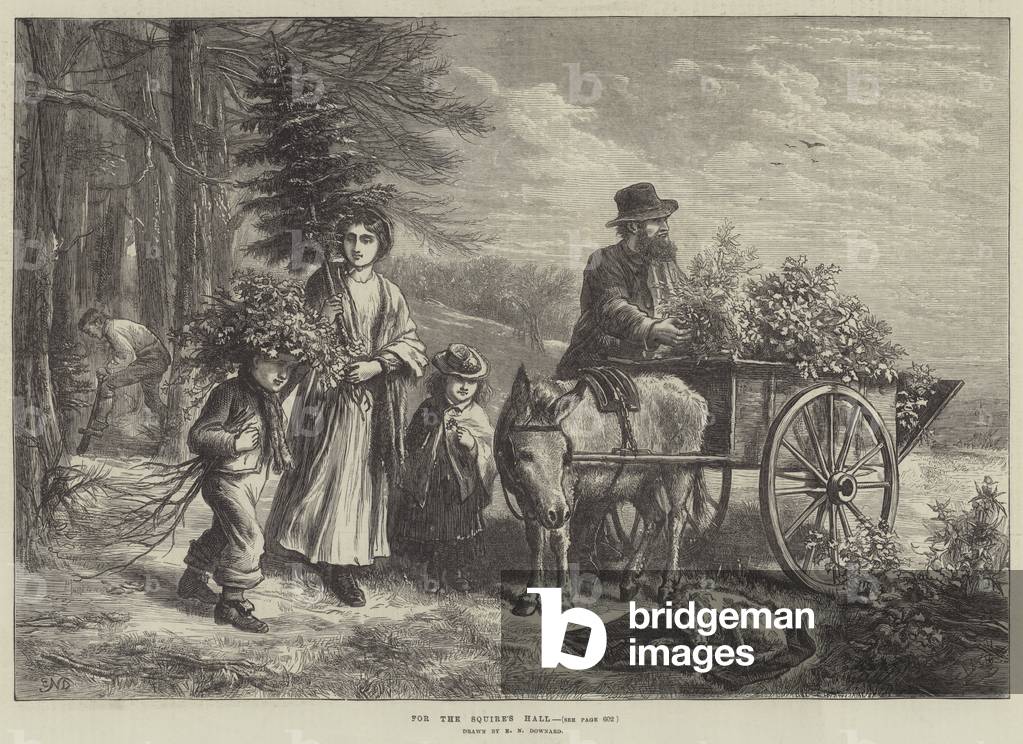 For the Squire's Hall (engraving)