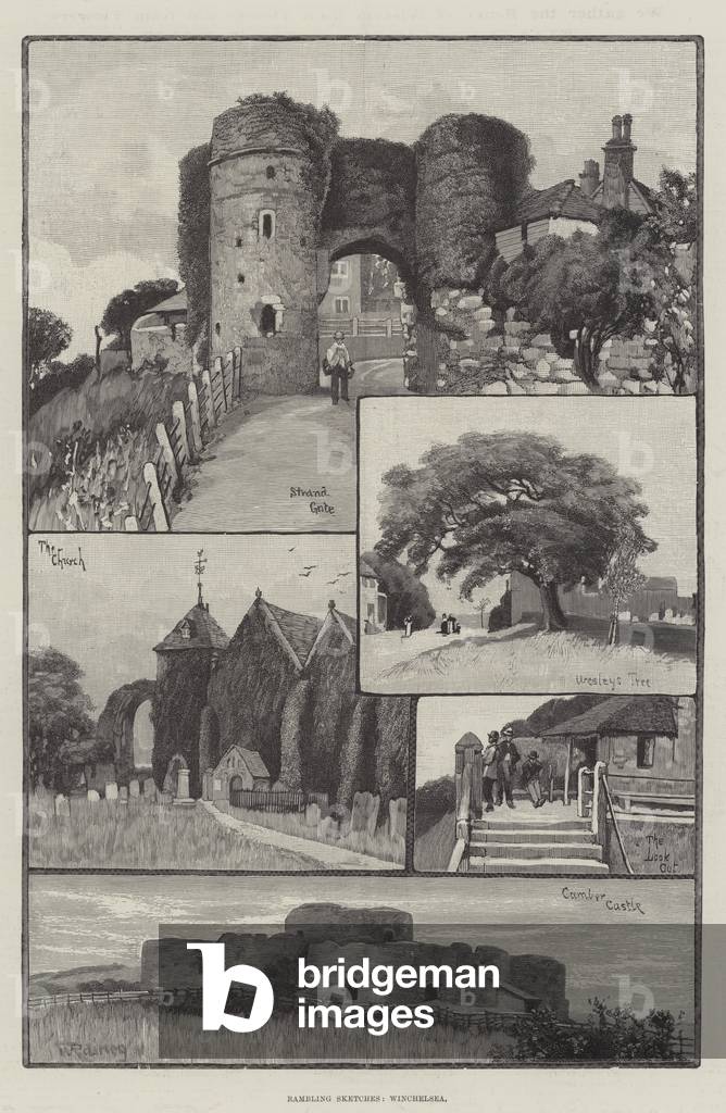 Rambling Sketches, Winchelsea (engraving)