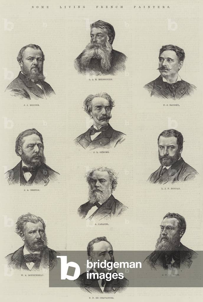 Some Living French Painters (engraving)