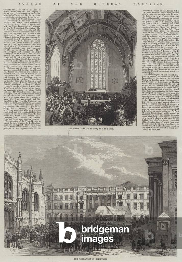 Scenes at the General Election (engraving)