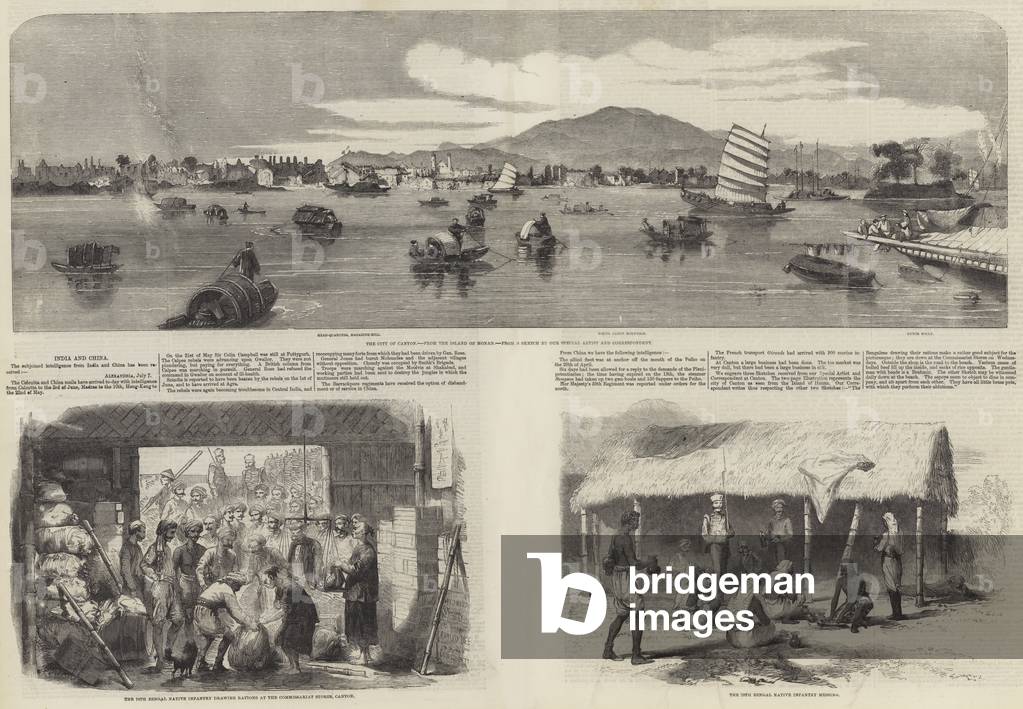 India and China (engraving)