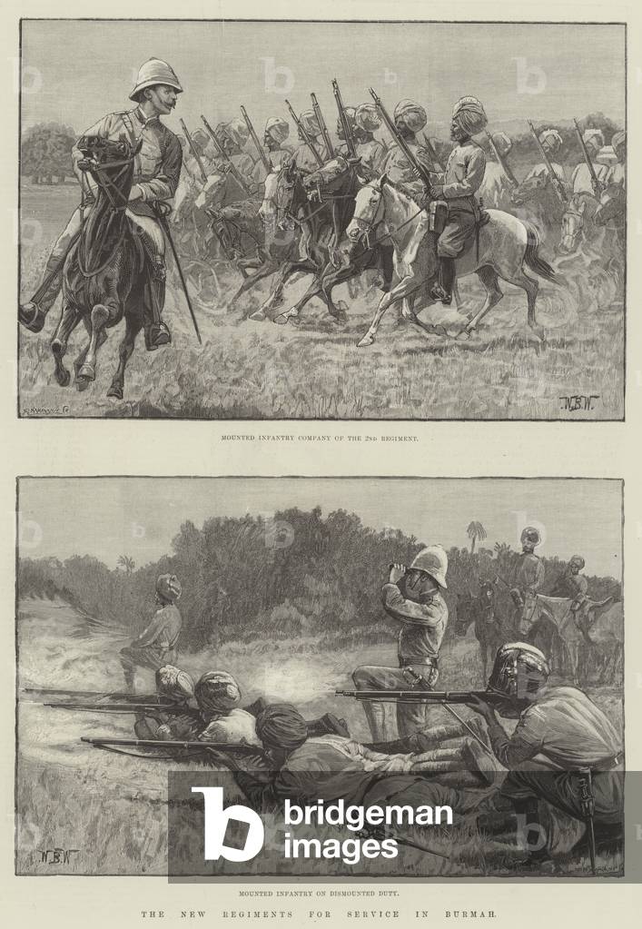 The New Regiments for Service in Burmah (engraving)
