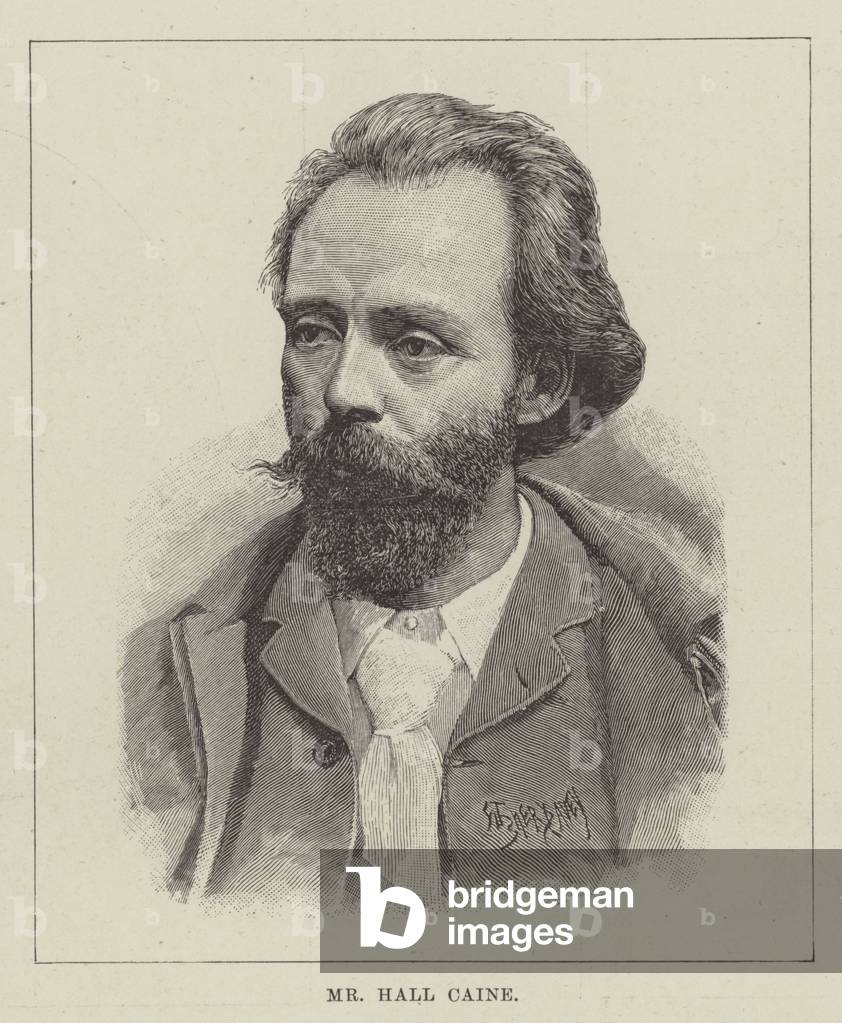 Mr Hall Caine (engraving)