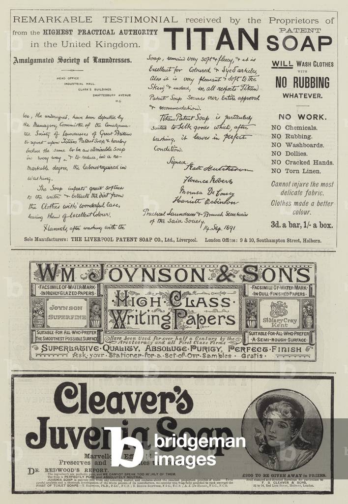 Page of Advertisements (engraving)