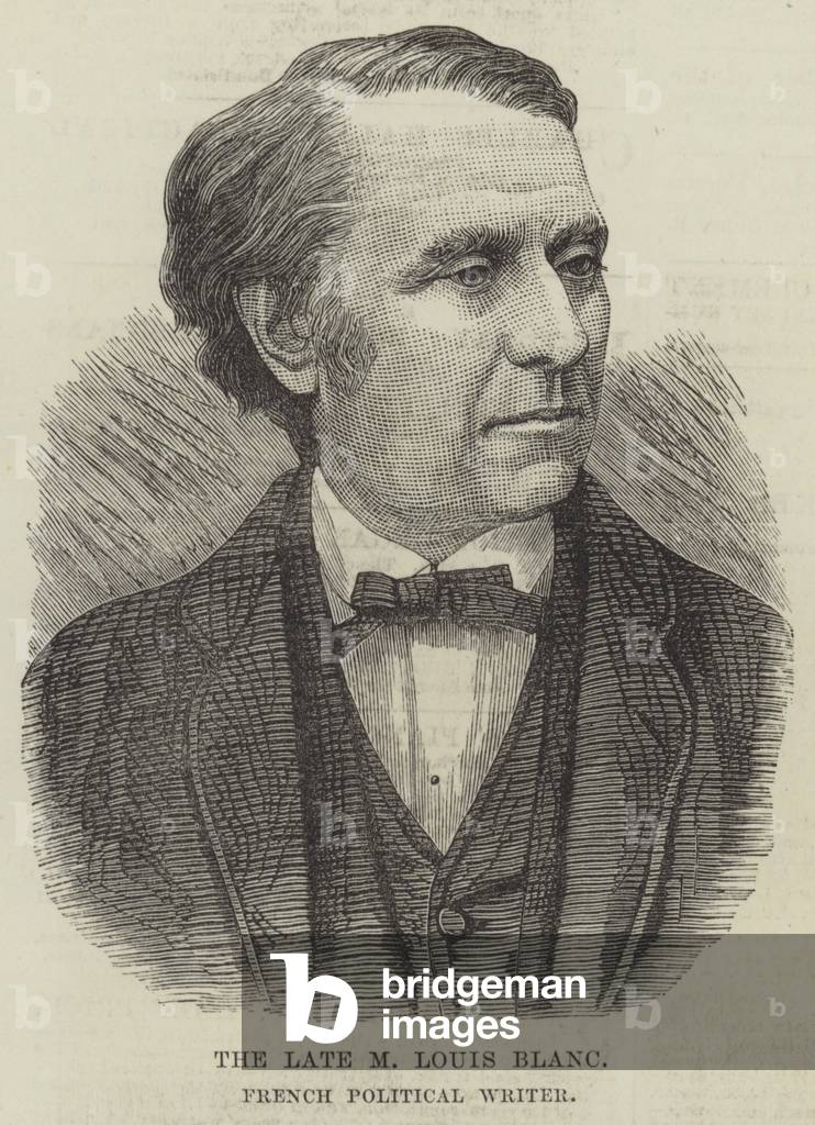 The late M Louis Blanc, French Political Writer (engraving)