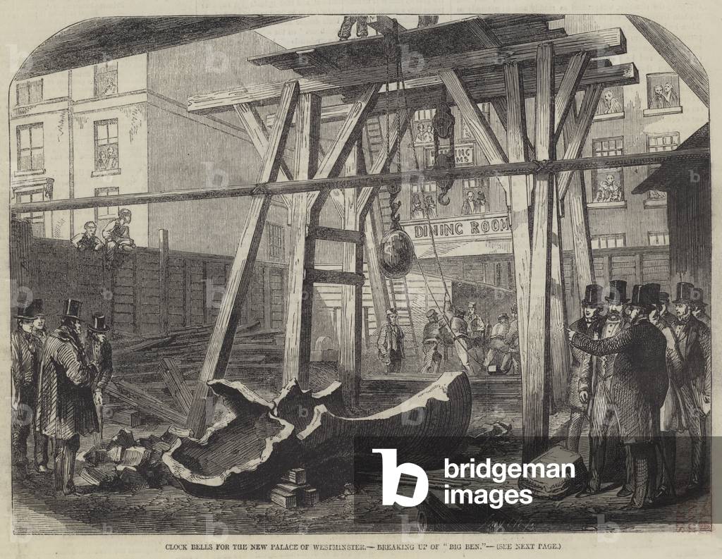 Clock Bells for the New Palace of Westminster, breaking up of 