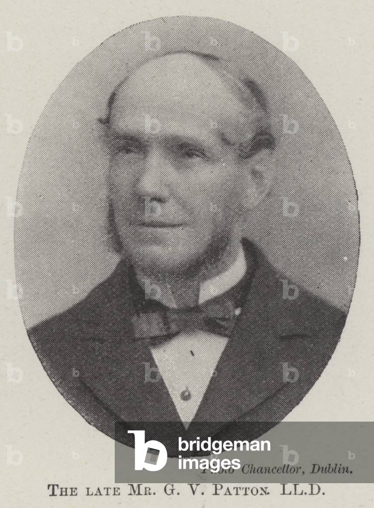 The late Mr G V Patton, LLD (b/w photo)