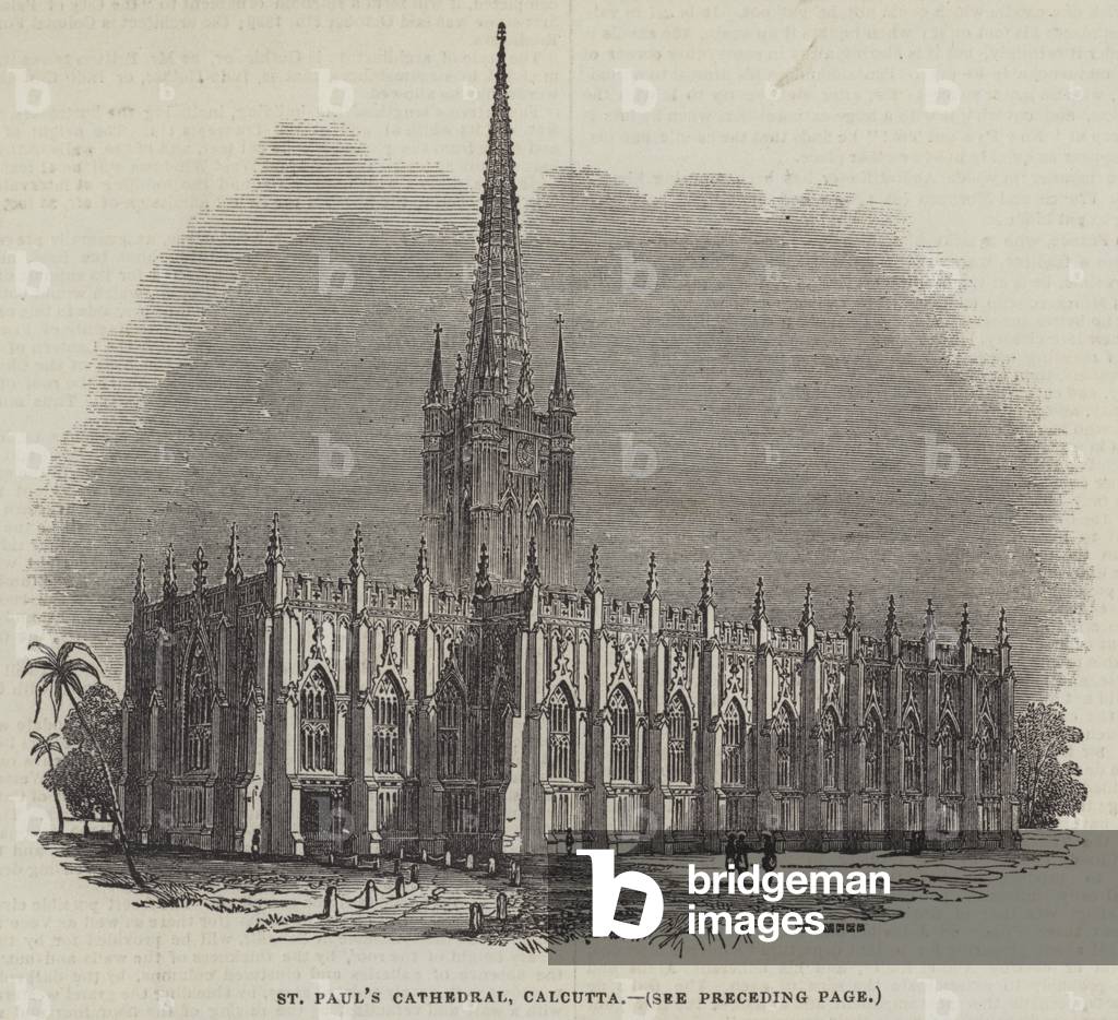 St Paul's Cathedral, Calcutta (engraving)