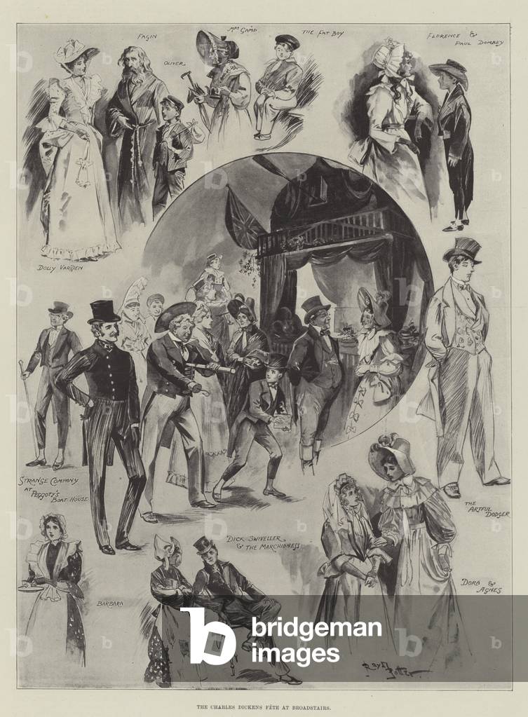 The Charles Dickens Fete at Broadstairs (engraving)