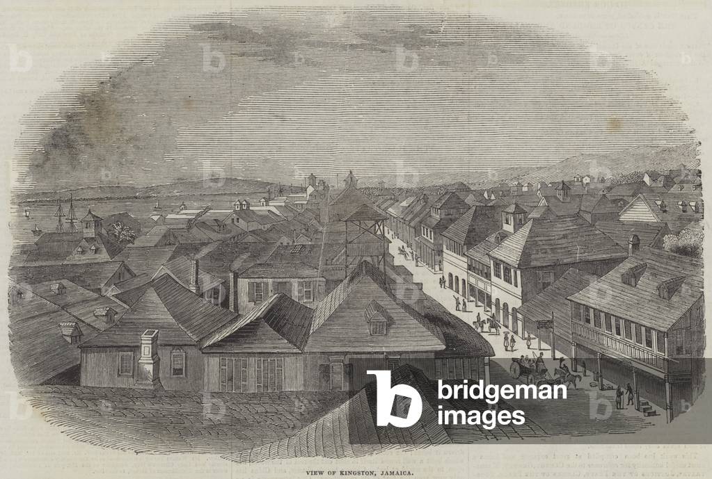 View of Kingston, Jamaica (engraving)