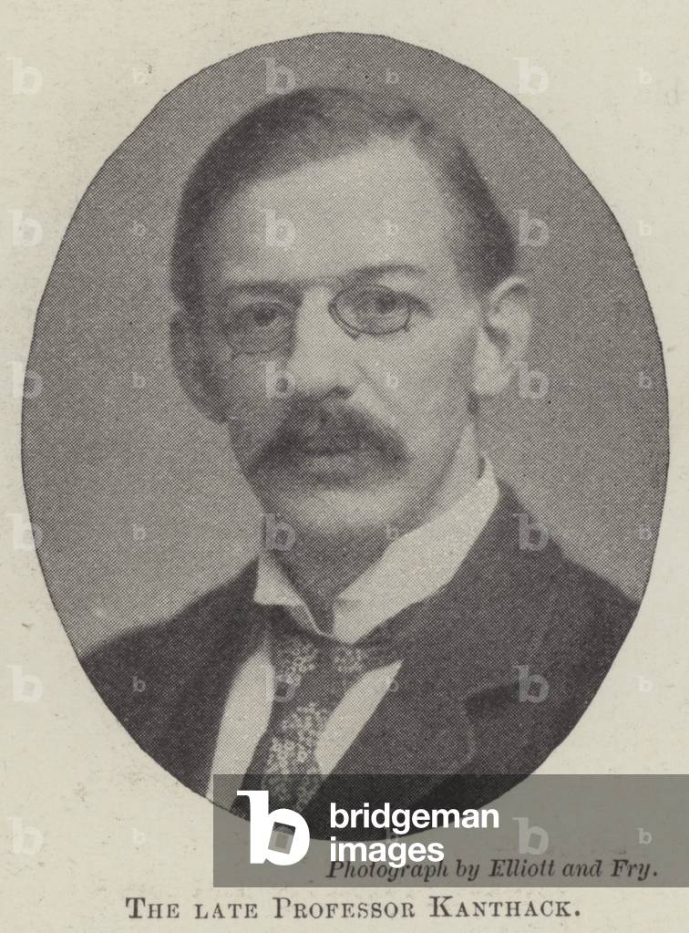 The late Professor Kanthack (b/w photo)