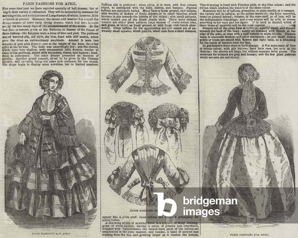 Paris Fashions for April (engraving)