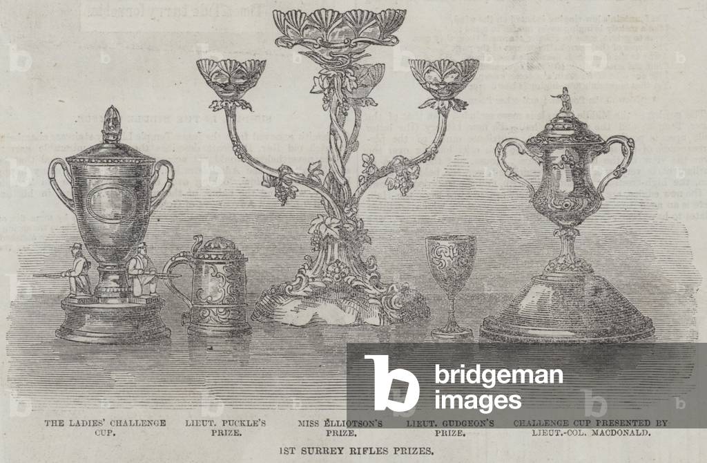 1st Surrey Rifles Prizes (engraving)