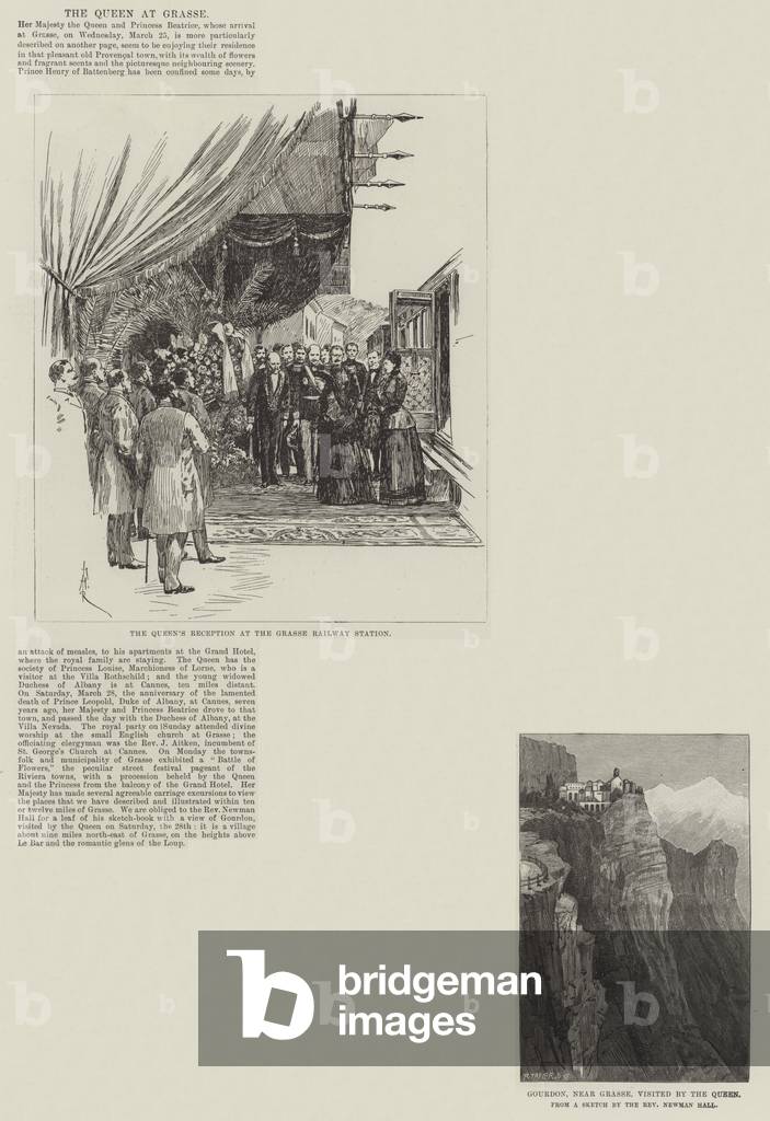 The Queen at Grasse (engraving)