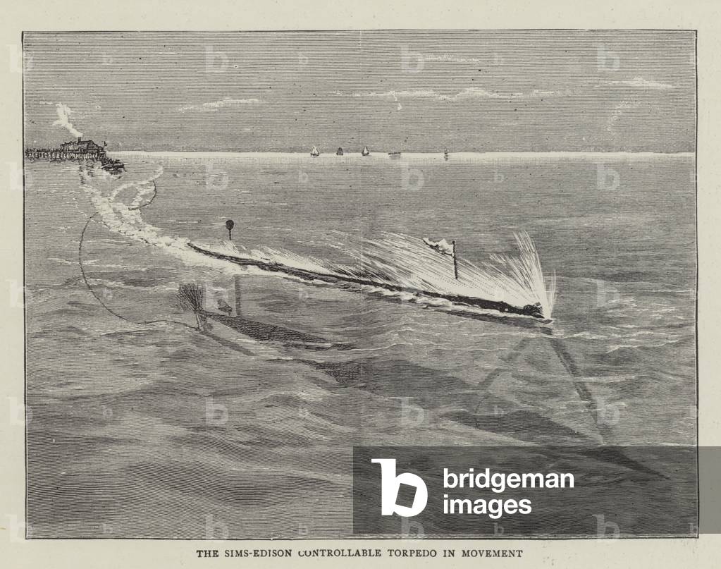 The Sims-Edison Controllable Torpedo (engraving)