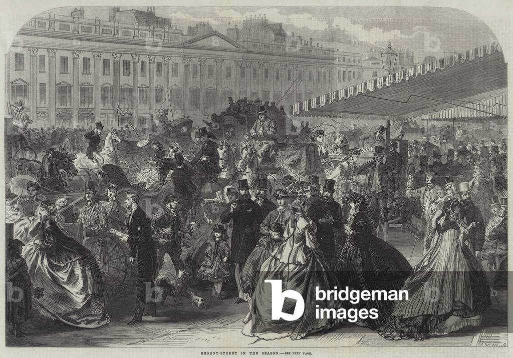 Regent-Street in the Season (engraving)