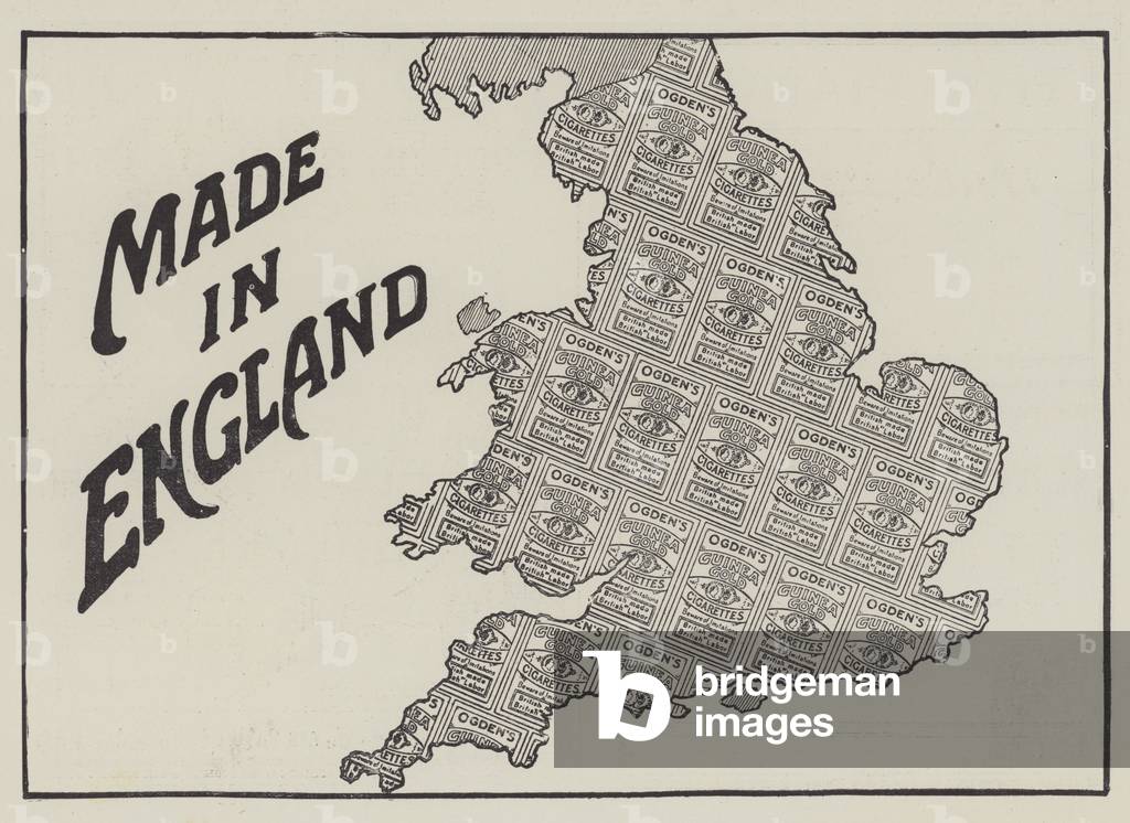 Advertisement, Ogden's Guinea Gold Cigarettes (engraving)