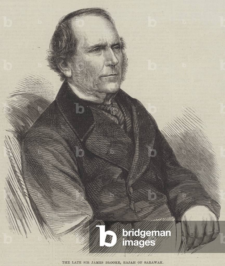 The late Sir James Brooke, Rajah of Sarawak (engraving)