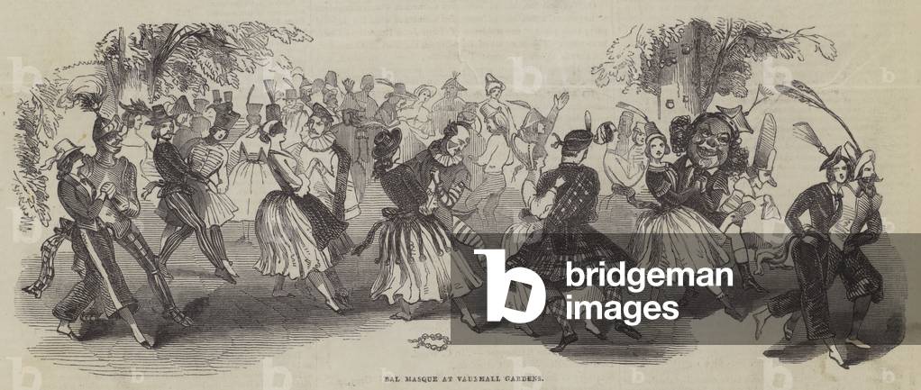Bal Masque at Vauxhall Gardens (engraving)